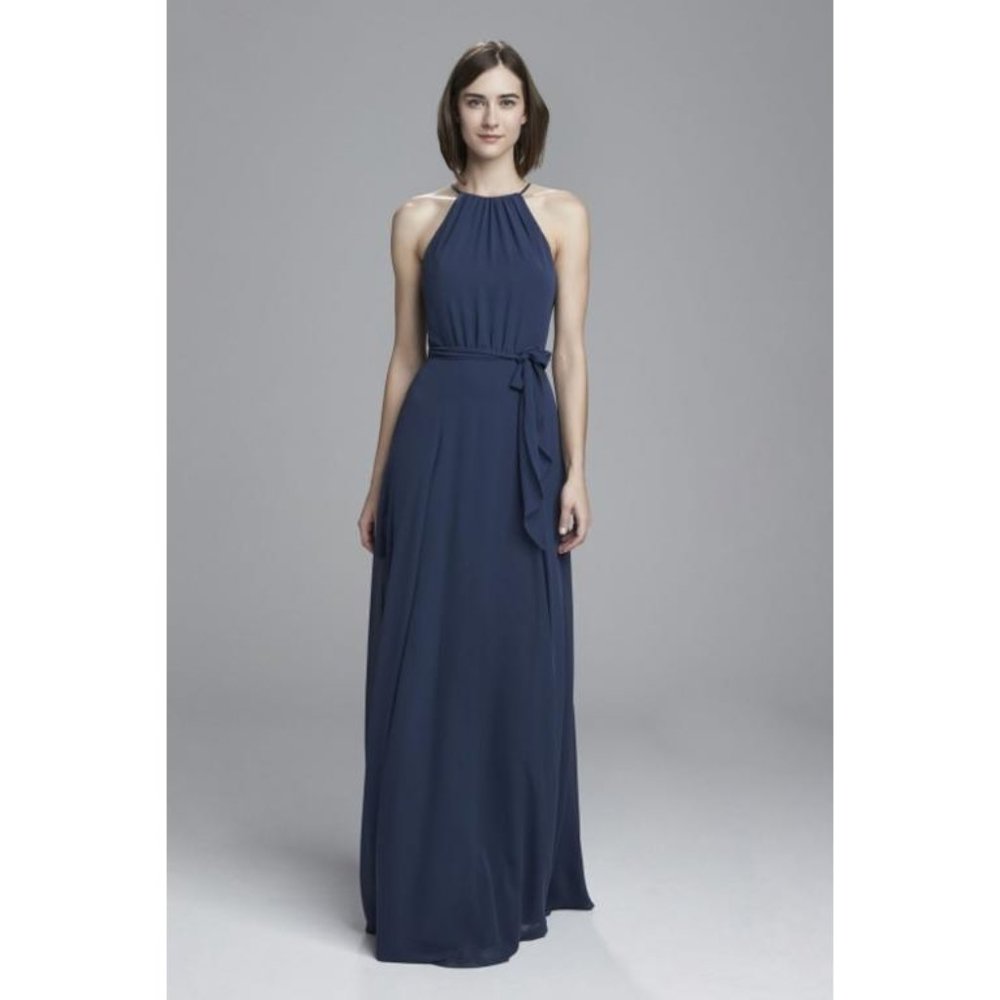 AMSALE KYRA BRIDESMAID DRESS FRENCH BLUE Size 6